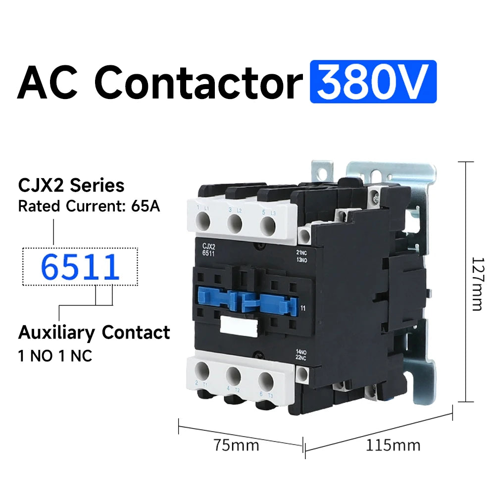 CJX2-3201 32A6511 Contact Relay 380V9511 220V AC Contactor 3210