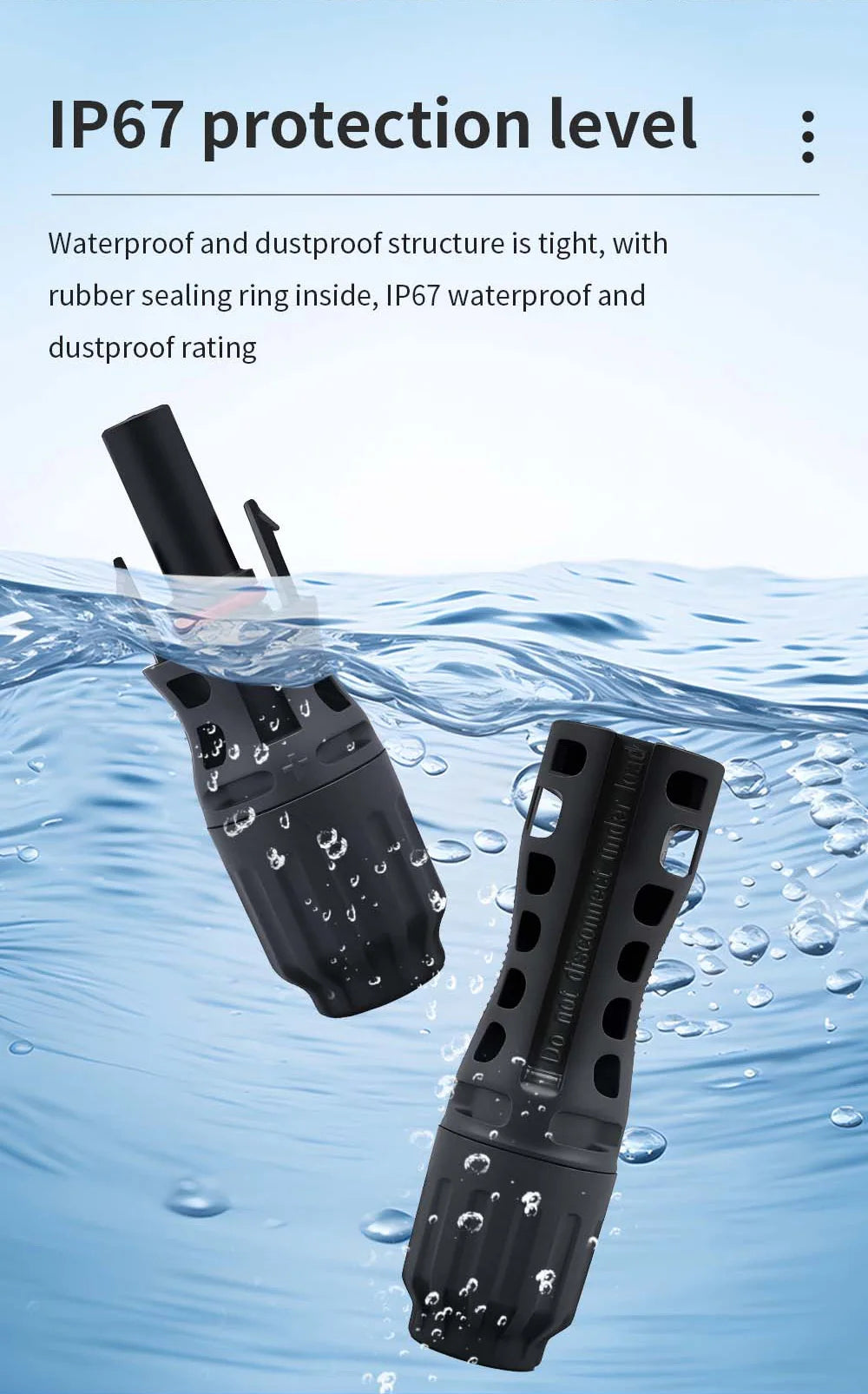 TOMZN 2 Sets of PV Solar Connectors 1000V 1500V 32A 45A Panel Branch PV Photovoltaic Wire/Board Terminal Box Inverter IP67 10LOT