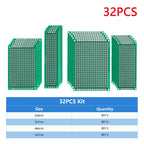 4PCS-40PCS Universal PCB Prototype Board Green Double Sided 2x8 3x7 4x6 5x7 7x9CM Protoboard Breadboard DIY Electronic Kit