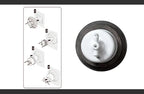 High Quality Wall Light Retro Ceramic Knob Rotary Switch EU Socket White