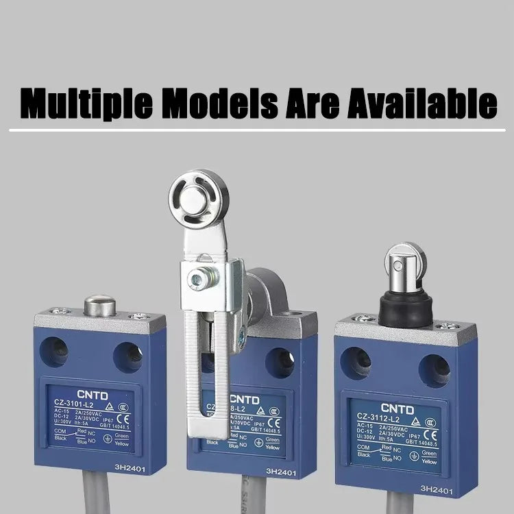 CNTD Micro Travel Limit Switch CZ‑3 Series CZ‑3101 CZ‑3104 CZ‑3108 CZ‑3112 IP67 Waterproof 5A 250V Position Control Switch