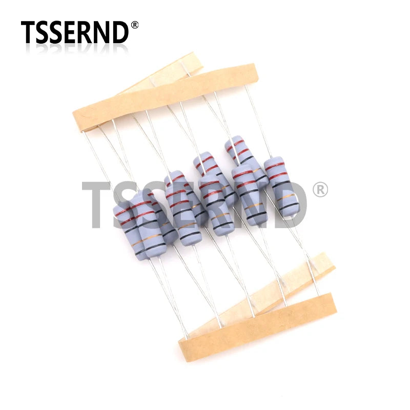 10pcs 3W 5% Wire Wound Resistor Fuse Winding Resistance 0.1R 0.1 0.15 0.22 0.33 0.47 0.5 1 2.2 4.7 6.8 10 22 33 47 51 68 100 Ohm