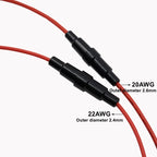 5PCS 20AWG/22AWG Wire Cable 5*20mm Glass Fuse Holder With 5x20MM 250V 0.2A 0.5A 1A 2A 3A 5A 6A 7A 8A 10A 15A Tube Glass Fuses