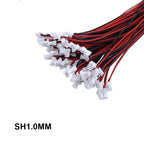 10Pcs SH1.0 1.25 2P 3P 4P 5P 6P-10P Male Connector With 32AWG Silicone Wire Single Head Connector