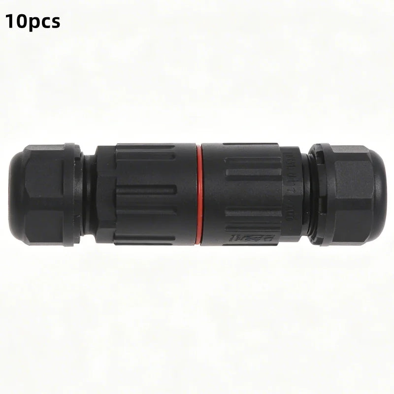 2 Pin 3 Pin Outdoor Plug Socket Straight Quick Screw Connection IP68 Industrial Electrical Waterproof Wire Cable Connector