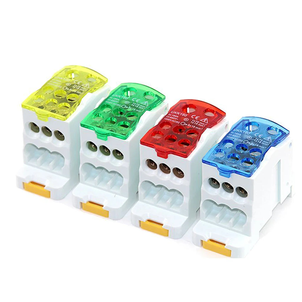 Din Rail Terminal Block Distribution Power Wire Electrical Connector Electric Split Junction Box UKK80A/125A/160A/250A/400A/500A