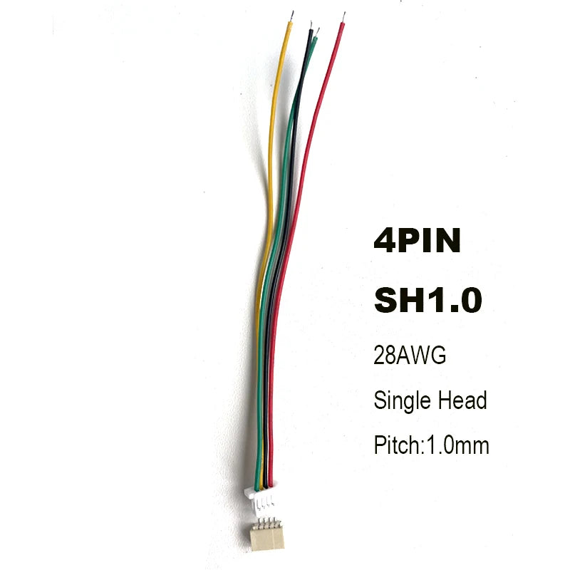 10 Sets JST SH 1.0mm Wire Cable Connector SMD Horizontal Socket 28AWG 100mm 2P 3P 4P 5P 6P 7P 8P 9P 10P Terminal