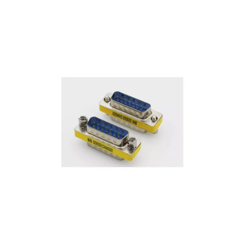 1PCS Mini Gender Changer Adapter DB9/DB15 VGA Male to Female/Male to Male/Female to Female RS232 Serial Plug Com Connector