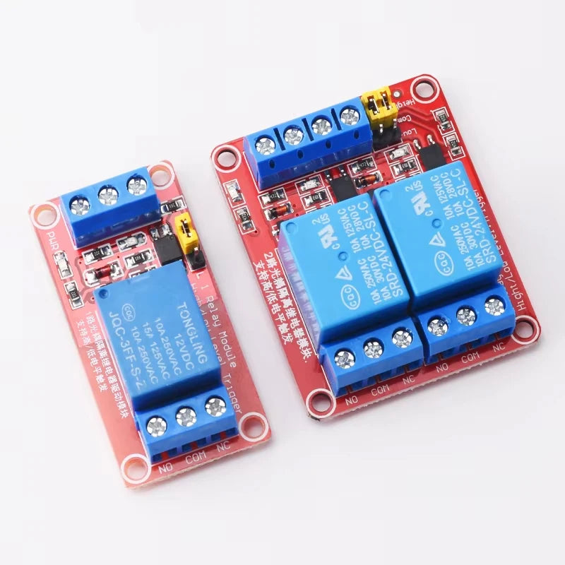 Relay Module 1 2 4 6 8 Channel 5V 12V Relay Module Board Shield with Optocoupler Support High and Low Level Trigger for Arduino