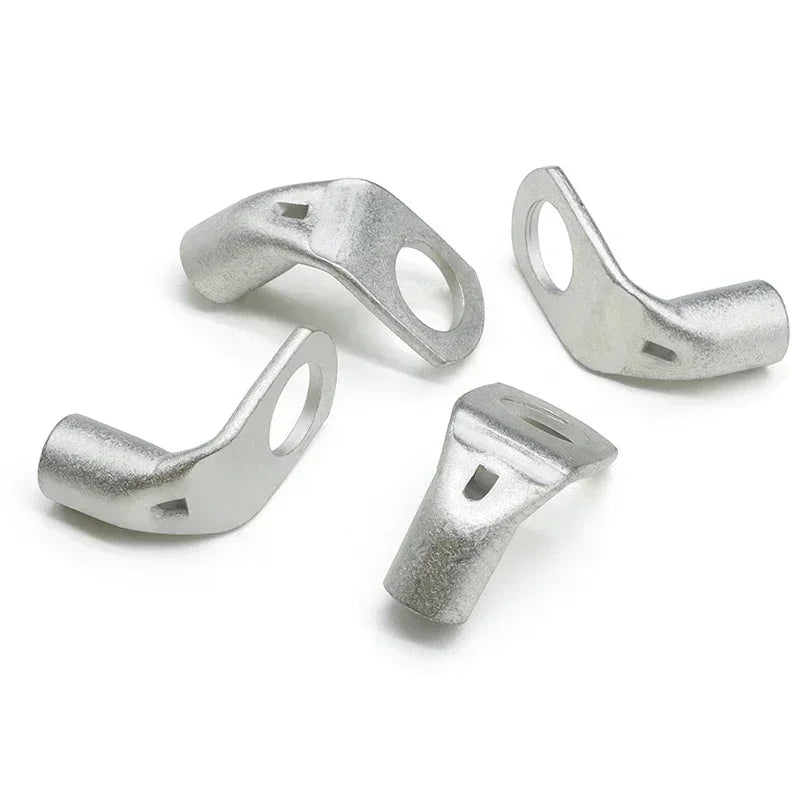 L-type Tinned Copper Wire Terminals 90° Right Angle Crimp Connectors M6 M8 M10 M12 for Automotive Electrical Wiring Connect Lug