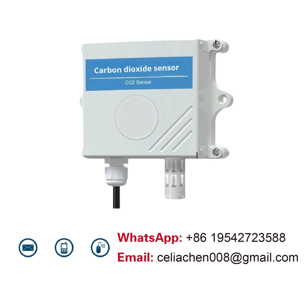 Wall-Mounted CO2 Sensor Carbon Dioxide Detector Air Quality Monitor RS485 Analog Output NDIR CO2 Transmitter for Ventilation