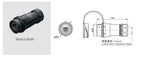 WEIPU SA24 RJ45 8P8C Metal Shell Waterproof Industrial M24 Ethernet Cable Ethernet Network Connector Signal Panel Mount Charge