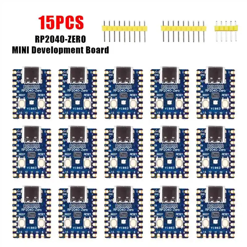 1-20PCS RP2040-Zero RP2040 for Raspberry Pi Microcontroller PICO Development Board Dual-core Cortex M0+ Processor 2MB Flash XCW