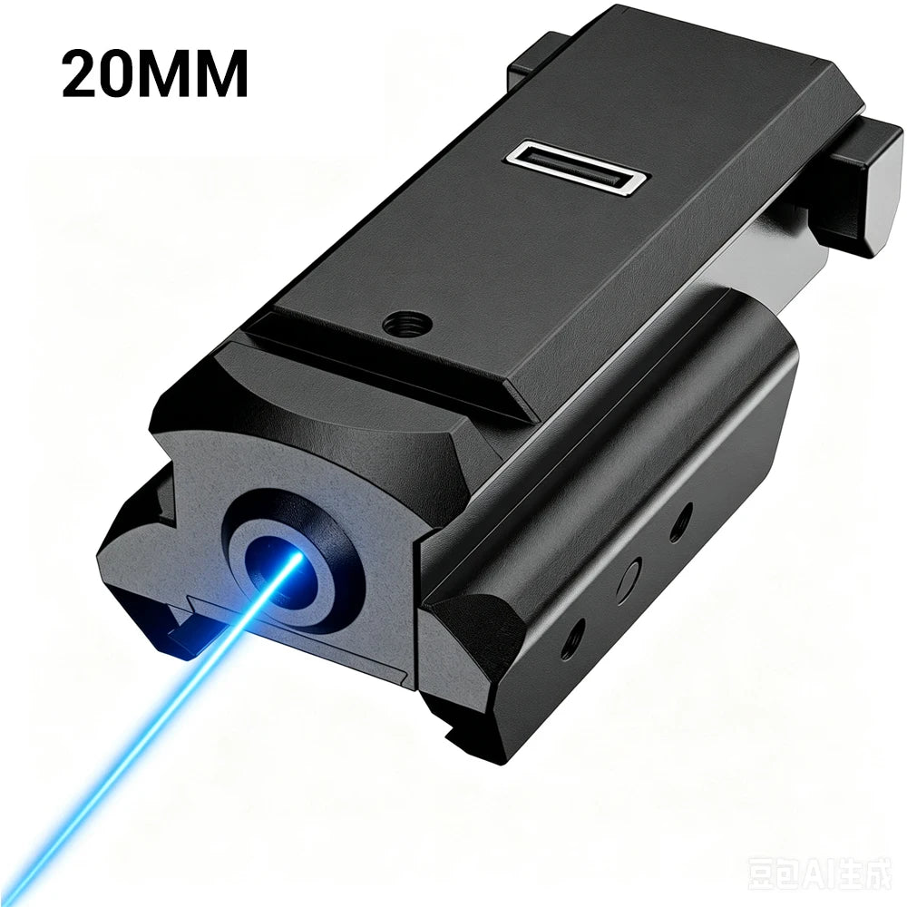 Rechargeable Blue/Green/Red Laser Sight fit 20mm/11mm for Picatinny Weaver Rail for Pistol Glock Rifle Laser Sight