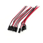 10-50Pcs 2 Pin 2.54mm Pitch Female Jack for Dupont Connector 2P Socket with 26AWG PVC Wire Jumper Cable for Dupont Line PCB DIY