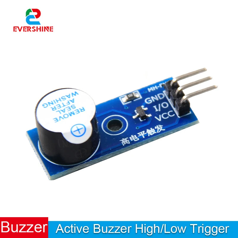 3.3V 5V Active Buzzer Module High/Low Trigger Piezo Buzzer Sound Alarm Module Compatible With 3.3V 5V Microcontroller