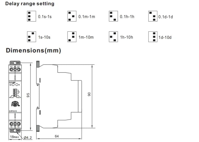 GEYA GRT8-EC  Delay ON Delay OFF Single Function Time Relay AC220V AC380-440V  Timer Relay 10A CE CB ROHS