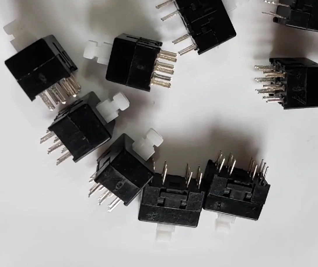10PCS 13MM X 8.5MM Self-Locking Mini Plastic Switch Latching Switch Small Button Switch 12Pin DIP Switch
