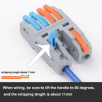 Wire Connector Quick Splitter Splicing Universal Conductor Wiring Cable Terminal Block Electrical Connectors