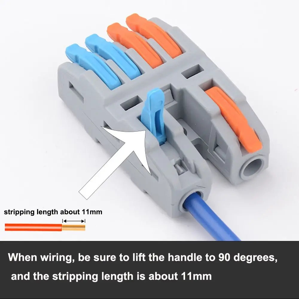 Wire Connector Quick Splitter Splicing Universal Conductor Wiring Cable Terminal Block Electrical Connectors