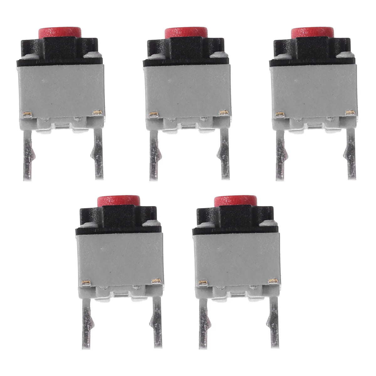 5Pcs Silent Micro Switch 6x6x7.3mm Ultra Quiet Snap Action Push Button Switch for Mouse Electronics DIY on Or Off Pushbutton