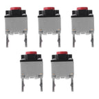 5Pcs Silent Micro Switch 6x6x7.3mm Ultra Quiet Snap Action Push Button Switch for Mouse Electronics DIY on Or Off Pushbutton
