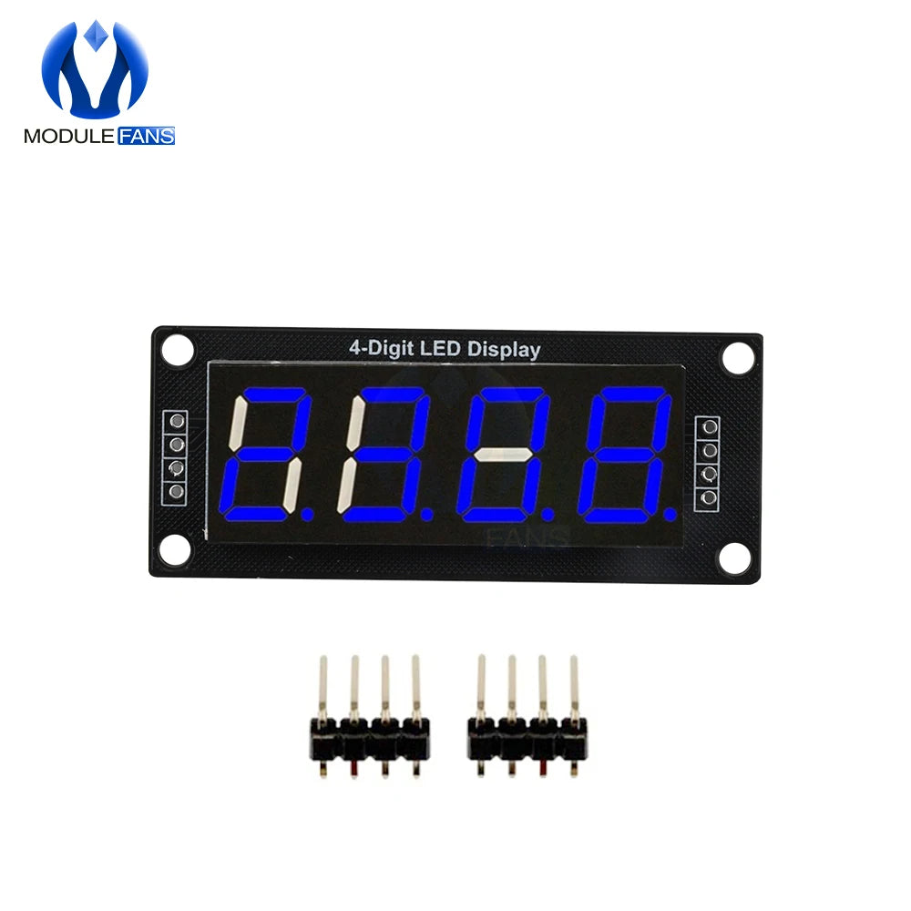 0.56 inch TM1637 LED Display Module 4 Digit LED Indicator for Arduino DIY Red Green Blue Yellow White