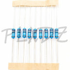 50pcs 1/2W 0.5W metal film resistor 1% 0.1R ~ 10M 10R 100R 470R 1K 2.2K 3.3K 4.7K 10K 33K 47K 100K 1M 10 22 100 220 330 470 ohm