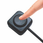QXNY Momentary Push Button on Off Switch Black Plastic 12V 24V Car Alarm Button DIY Flashlight Surface Mount Mini Button Switch