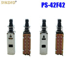 10PCS 12Pin PS42F42 Right Angle PCB Latching Push Button Switch  DPDT Double Pole Self/No-Locking Key Power Switches