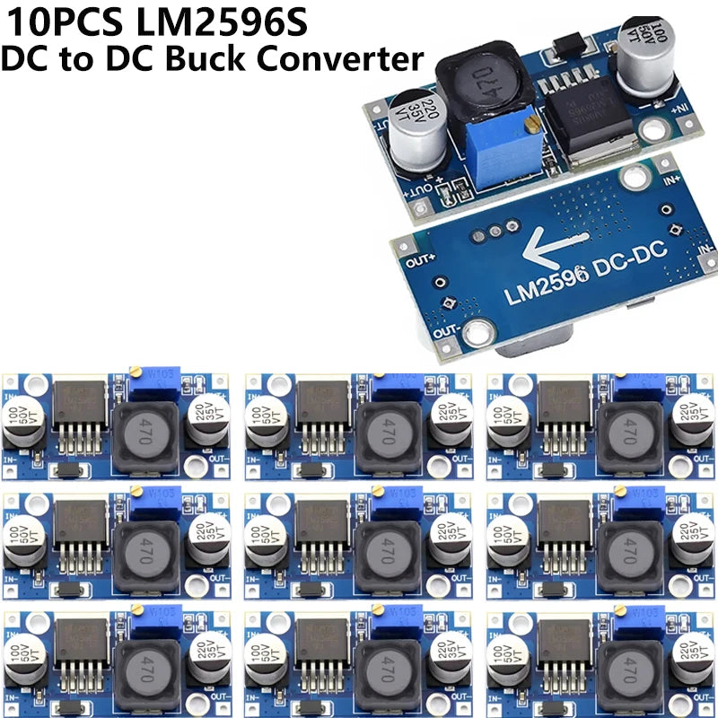 XCW LM2596 DC to DC Buck Converter 3.0-40V to 1.5-35V Power Supply Step Down Module-1/5/10PCS