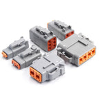 Deutsch Connector DTM Waterproof Automobile Connector With Terminal Male Female Plug&Socket DTM04-2/3/4/6/8/12P DTM06