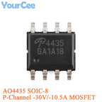 20pcs/5pcs AO4407A SOIC-8 4407A P-channel -30V/-12A SMD MOSFET Field Effect Transistor Chip AO4405AO4411 AO4413 AO4421 AO4435