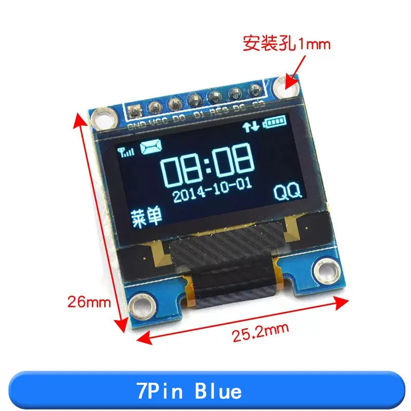 0.96 Inch OLED IIC Serial White OLED Display Module 128X64 I2C SSD1306 12864 LCD Screen Board For Arduino