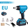 New 540℃ Electric Heat Gun Cordless Handheld Hot Air Gun 3 Nozzles Industrial Home Hair Dryer Machine for Makita 18V Battery