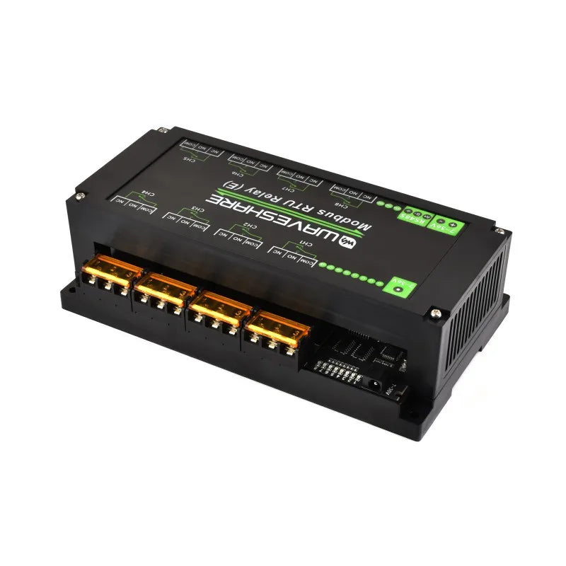Waveshare Modbus RTU Relay (E),Industrial Modbus RTU 8-ch Relay Module (E) with RS485 Interface,30A High Current,Multi Isolation