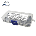 100/200PCS 10Value TO-92 Transistor Assortment Kit BC327 BC337 BC517 BC547 BC548 BC549 BC550 BC556 BC557 BC558 TO92 Wit Box