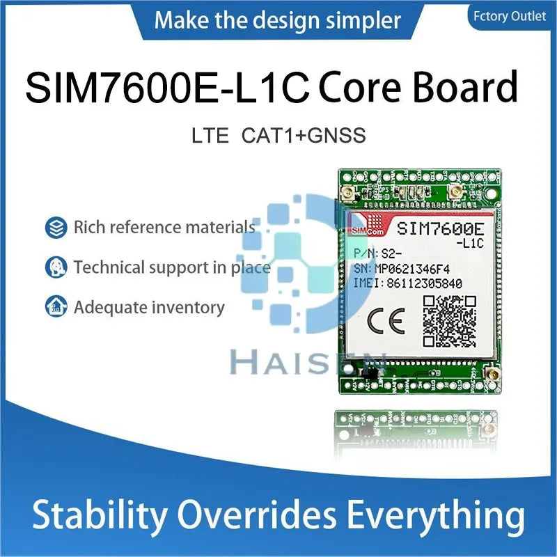 HAISEN SIMCOM SIM7600E-L1C Core Board SIM7600E-L1C Development Board LTE CAT1+GNSS  SIM7600E SIM7600