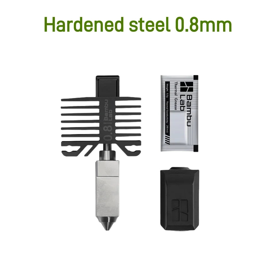 Original Hotend For Bambu Lab X1 X1C P1P P1S Hard Steel Nozzles Bamboo Bambulabs Combo Thermistor For bambu lab cooling fan