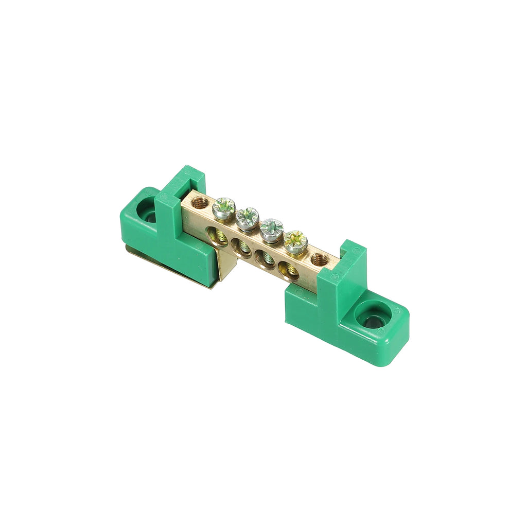 1/2/4Pcs Terminal Ground Bar Screw Block Barrier Brass 4/6/8/10/12 Positions Distribution Terminals Ground Brass Block Connector