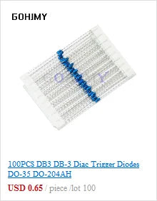 20pcs 1W Metal film resistor 1% 1R ~ 1M 1 2 10 22 47 100 330 ohm 1K 4.7K 10K 22K 47K 100K 330K 470K 2R 10R 22R 47R 100R 330R