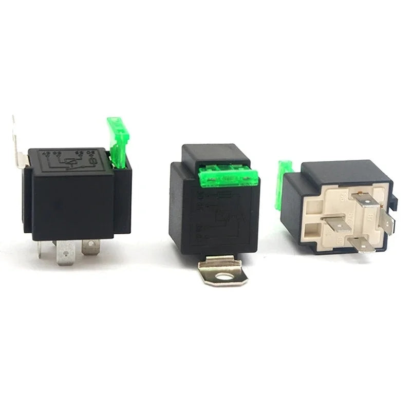 12V DC 4P 5P Car Automotive Fused Relay 30A Normally Open Relais Fuse with socket wire