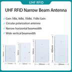 8dBi PCB Directional UHF RFID Reader Antenna Narrow-Angle Beam Antenna Access Control UHF RFID Narrow Beam Antenna