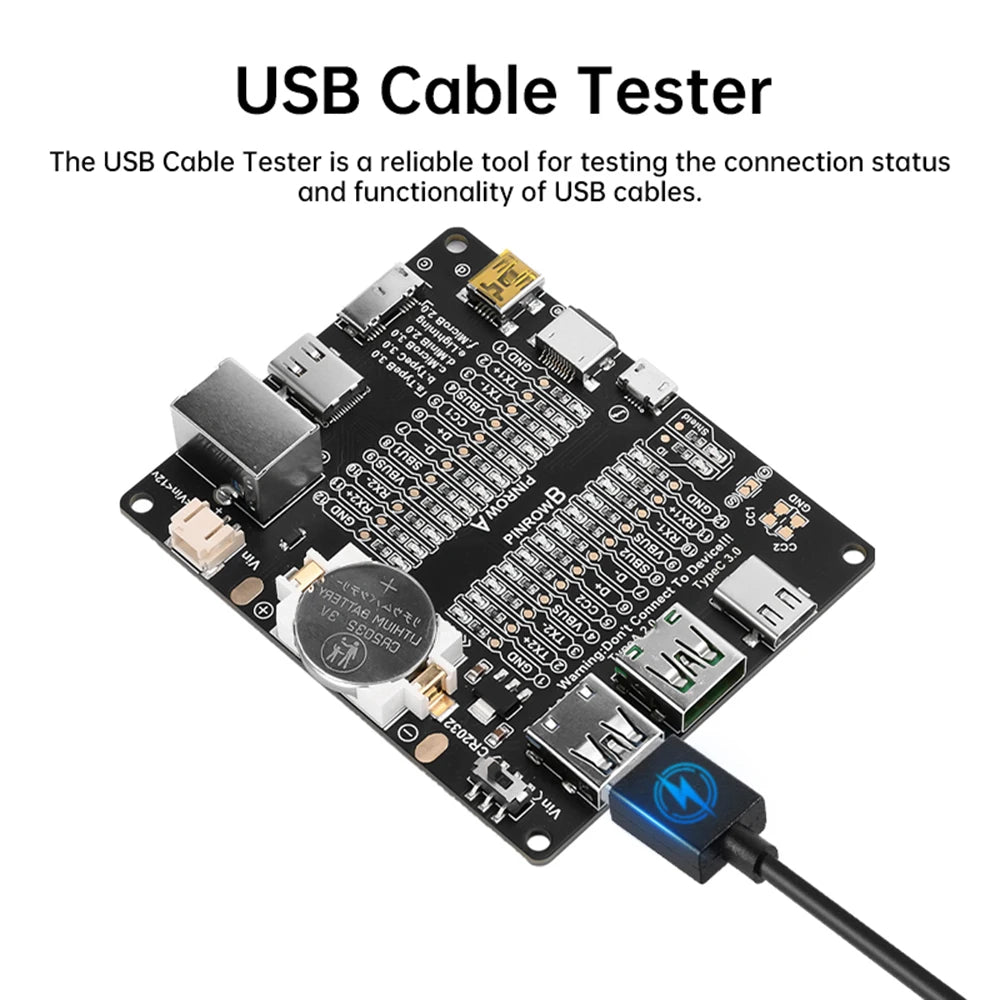 DT3 ON-OFF Data Cable Detection Board For iPhone Android Data Cable Type-C Micro Lightning Data Switching Test Board