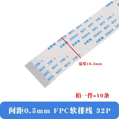 10pcs/lot FFC/FPC Flexible Cable 0.5mm Same Direction and Reverse 4/6/8/10/12/14/20/30/40P LCD Cable