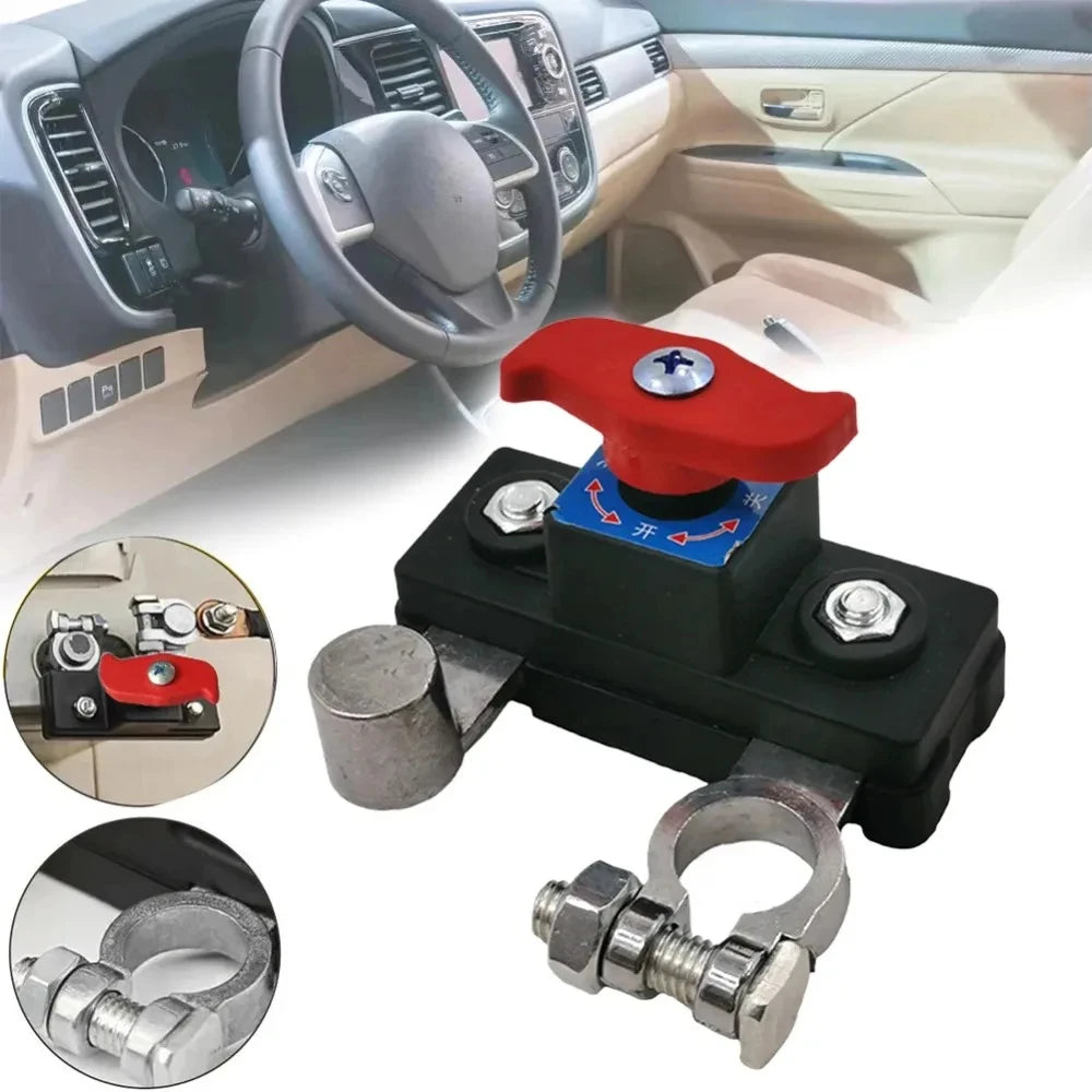 Car Battery Cut Off Switch 12V/24V ﻿Disconnect Automatic Circuit Breaker Anti-Power Off Leakage Protector Universal Auto Parts