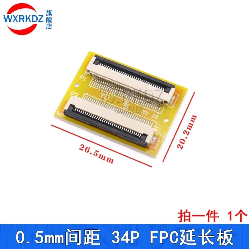 5pcs FFC FPC 0.5MM 1.0MM Flexible Flat Lengthen Extension Board Adapter Plate Board PCB 6/8/10/12/20/24/30/40/45/50/60/64/68/80P