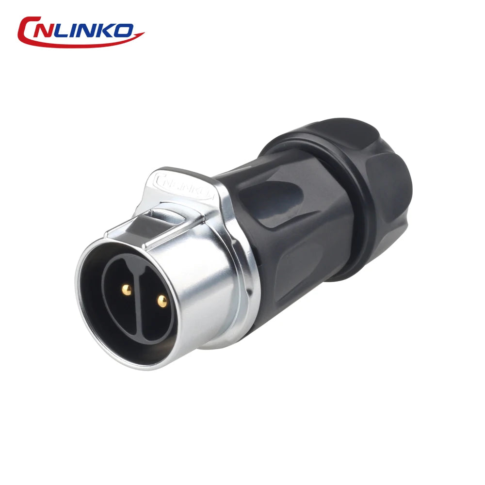 CNLINKO M24 PBT Waterproof Circular Solder Type Connector Female Plug+Male Mating Socket for Industrial Signal & Power Systems