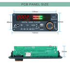 DC12V MP3 WMA WAV Decoder Board Bluetooth 5.3 Handsfree Car Audio Microphone USB TF FM DIY Music Player