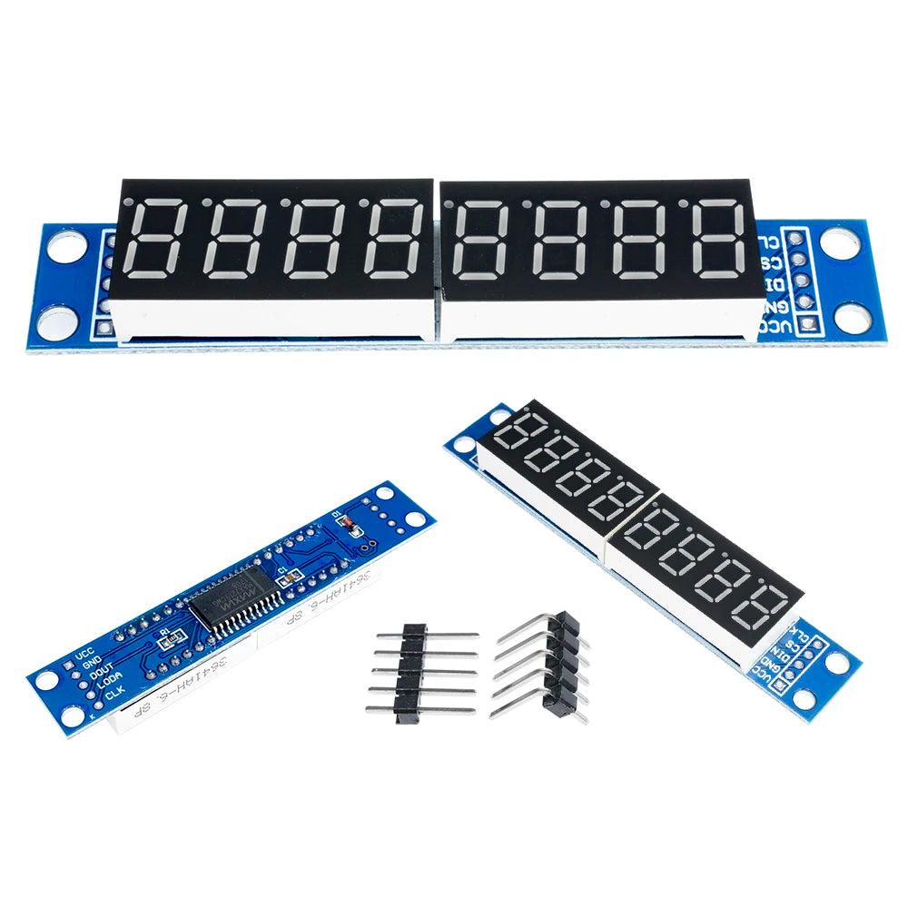 8 Digit Bit MAX7219 Digital Tube Display Module Board 7 Segment Digital LED Display 5V/3.3V Controller for Arduino 51/AVR/STM32